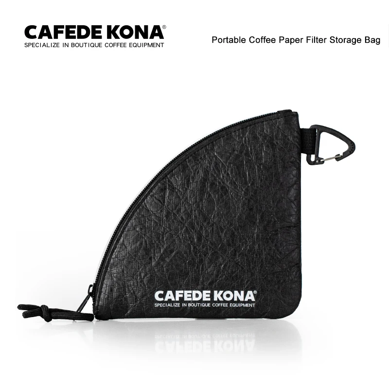 CAFEDEKONA Outdoor Camping Waterproof Portable Coffee Paper Filter Storage Bag Capable Of Storing 40-60 Sheets Paper Filters