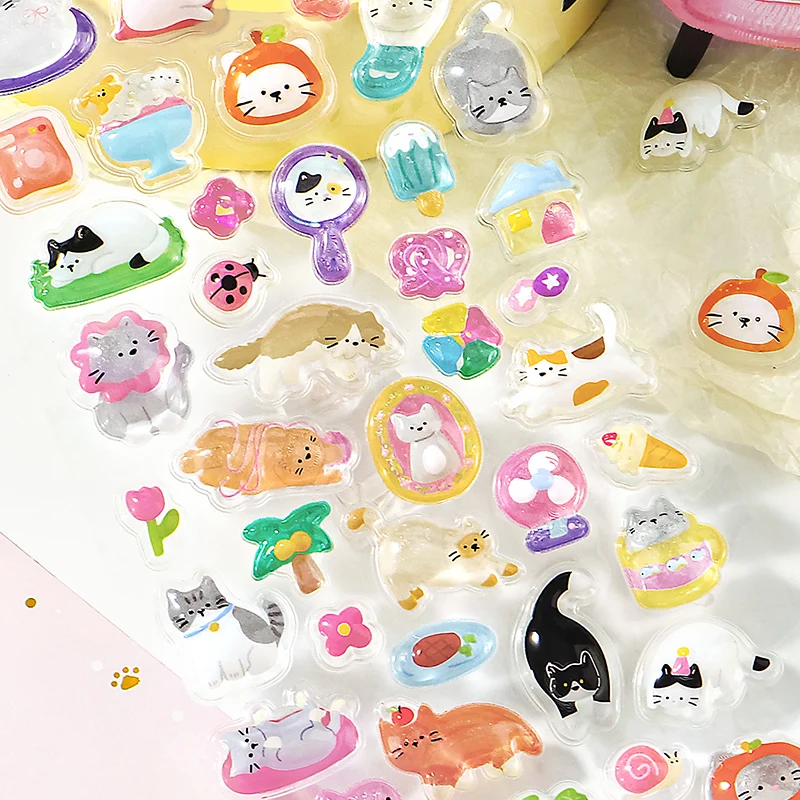 TIANZI 4 Style Fire Paint Seal Drip Glue Stickers Good-Looking Envelopes Sealing Paste Handbook Decoration Sticker Stationery