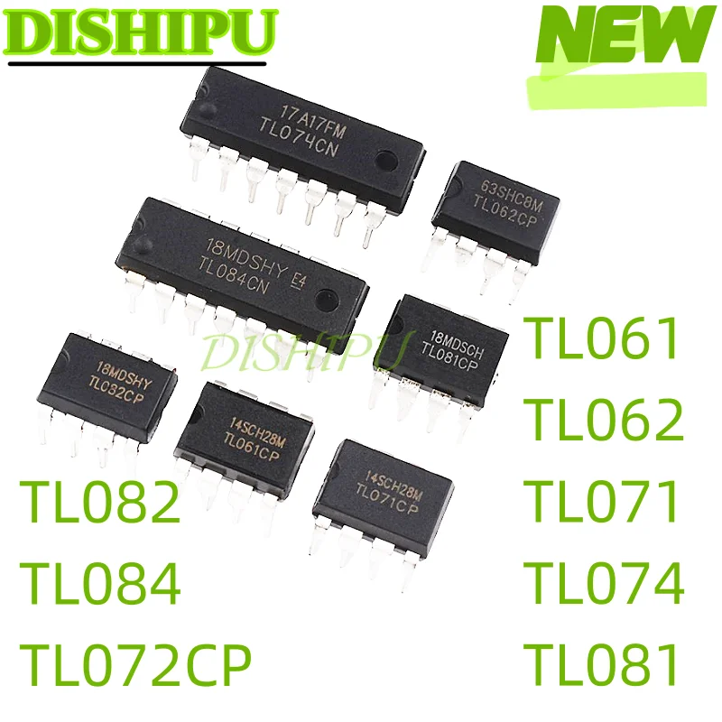 2PCS TL061 TL062 TL071 TL074 TL081 TL082 TL084 TL072CP CN/CP op-amp chip in DIP8/14/16