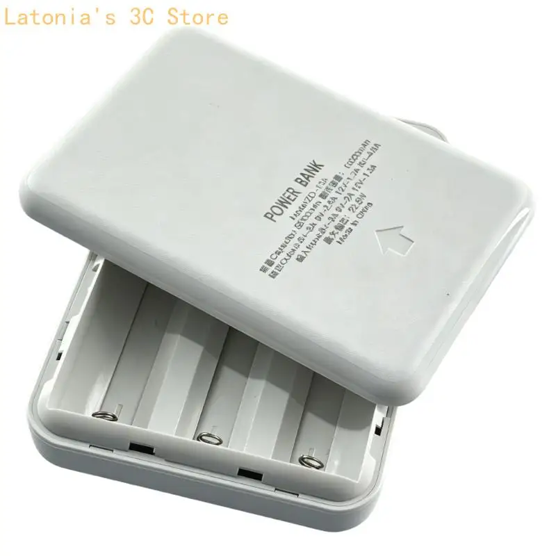 3Cell 21700 Battery Case for DIY Portable Chargers Builds, Slide Cover Housing X3UB