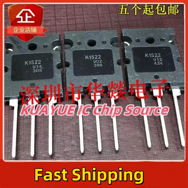 10PCS-30PCS   2SK1522   K1522   TO-3PL  500V  50A    Fast Shipping Quality Guarantee