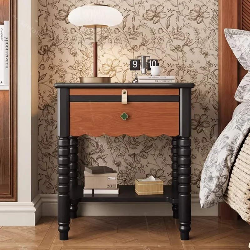 Midcentury Modern Design Customize Color Bedroom Nightstand  Storage Cabinet Eco-Friendly Durable Apartment Hotel Living