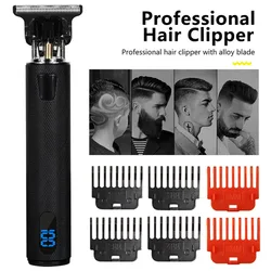Cortadora de pelo con cabezal ligero, cortadora de pelo eléctrica, cortadora de pelo con cabezal de aceite, marca de tallado, maquinilla de afeitar, LCD de fábrica