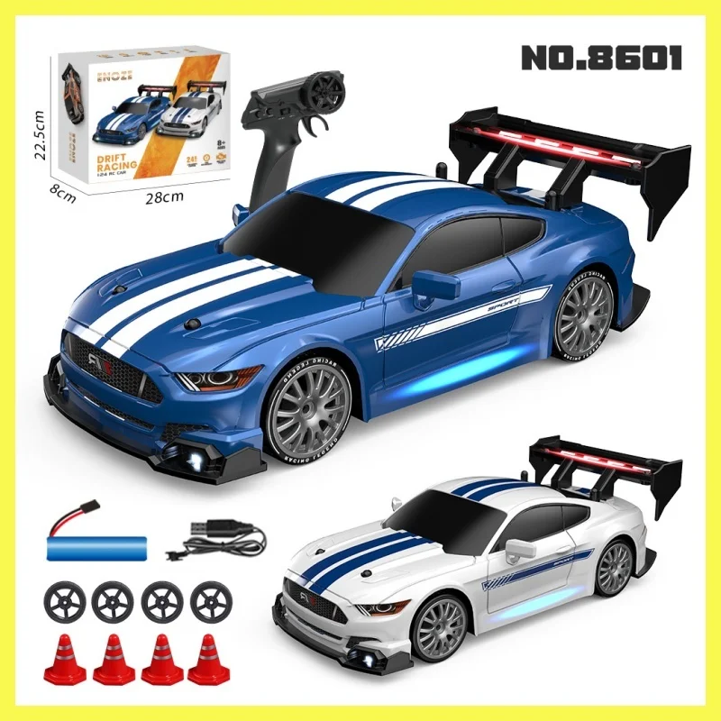 Led Lights Rc Drift High-Speed Car With 1/24 Remote Control Four-Wheel Drive Racing Vehicle 30km/H Multi Player Game Kids Toys