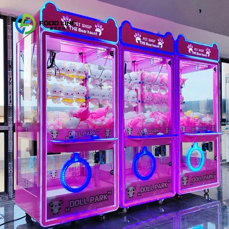 Customized New Model Metal Coin Operated Claw Crane Machine for Doll and Toy Grabber in Indoor Arcade Game Entertainment