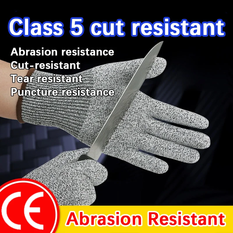 Security Protection Anti-Cut Gloves, Cut proof, stab resistant, stainless steel wire, metal mesh, butcher  work