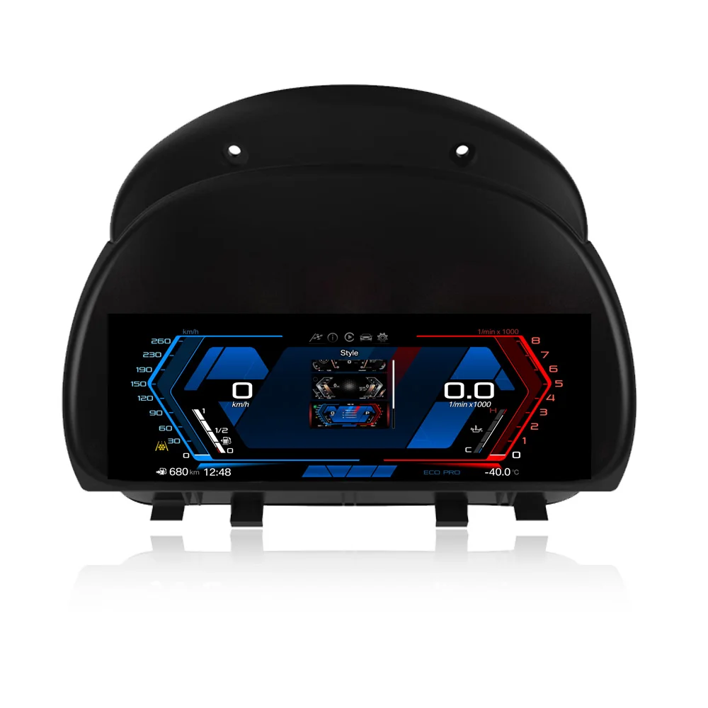 Upgrade LCD Digital Cluster Speedometer Instrument with Carplay New Auto Meter for BMW 3 Series E90 E91 E92 E93 2005-2011