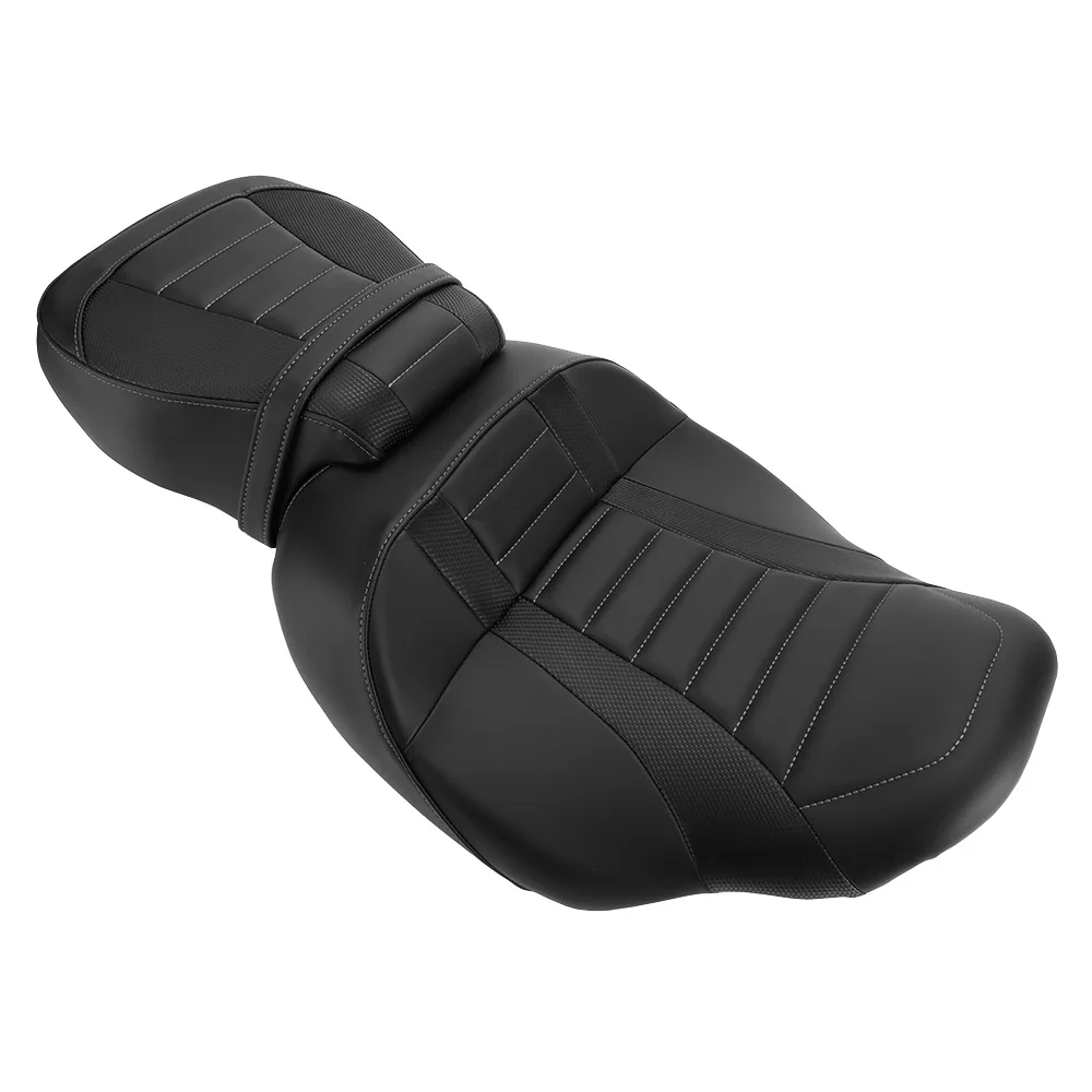 For Harley Touring CVO Road Glide FLTRX FLTRXSTSE Street Glide FLHX Motorcycle Two-Up Low Profile Seat Driver Passenger Cushions