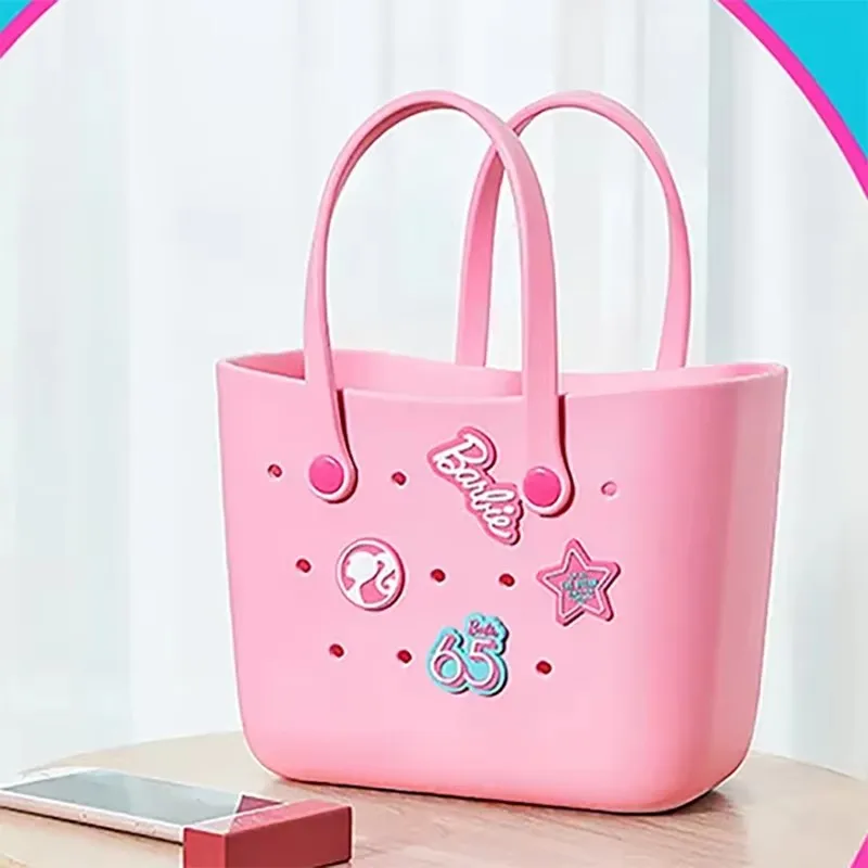 Barbie Miniso Sunlight Shining Series Lunch Box Bento Storage Bag Cartoon Cute Portable Eva Handbag Girl Birthday Gift