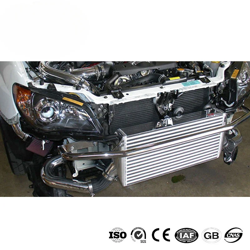 Automóvel completo alumínio liga Turbo montagem frontal, Universal Intercooler, personalizado