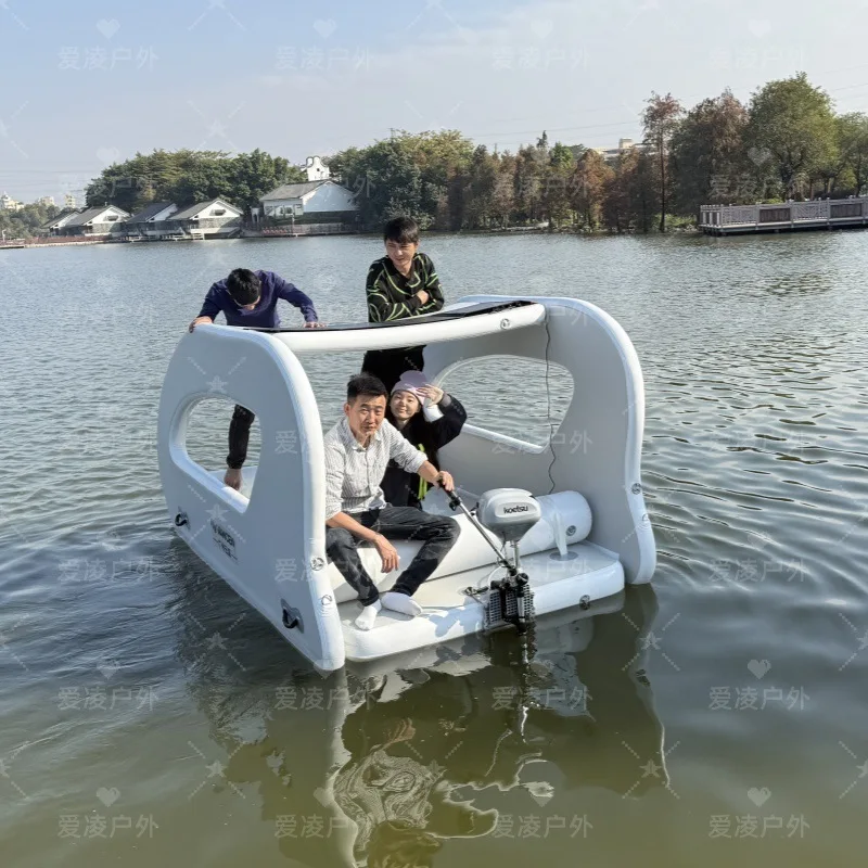 

Export Water Inflatable Yacht Scenic Spot Sightseeing Solar Perpetual Motion Floating Platform