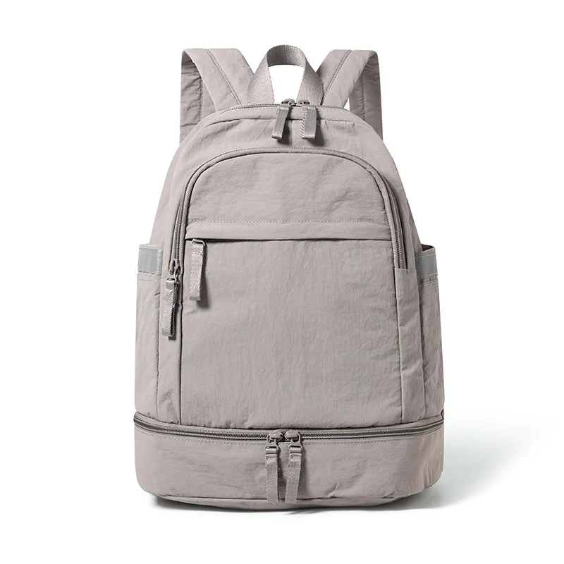 Solid Unisex Backpack Student School Bags Casual Commuter Daypack Ultra-Light Waterproof Shoe Compartment Hiking Travel Rucksack