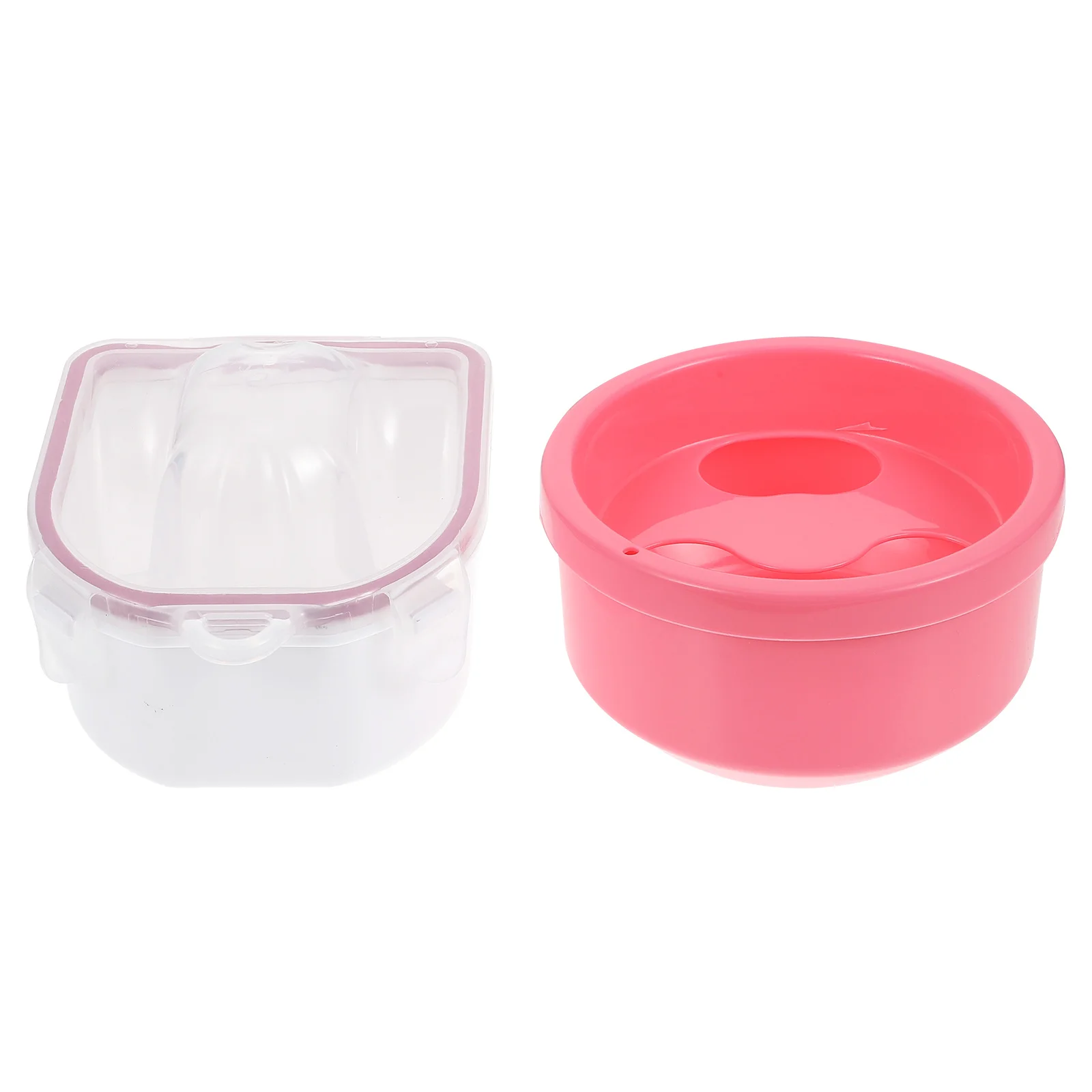 

2 Pcs Manicure Hand Soak Bowl Nail Polish Bowls Soaking Salon Supply Accessory