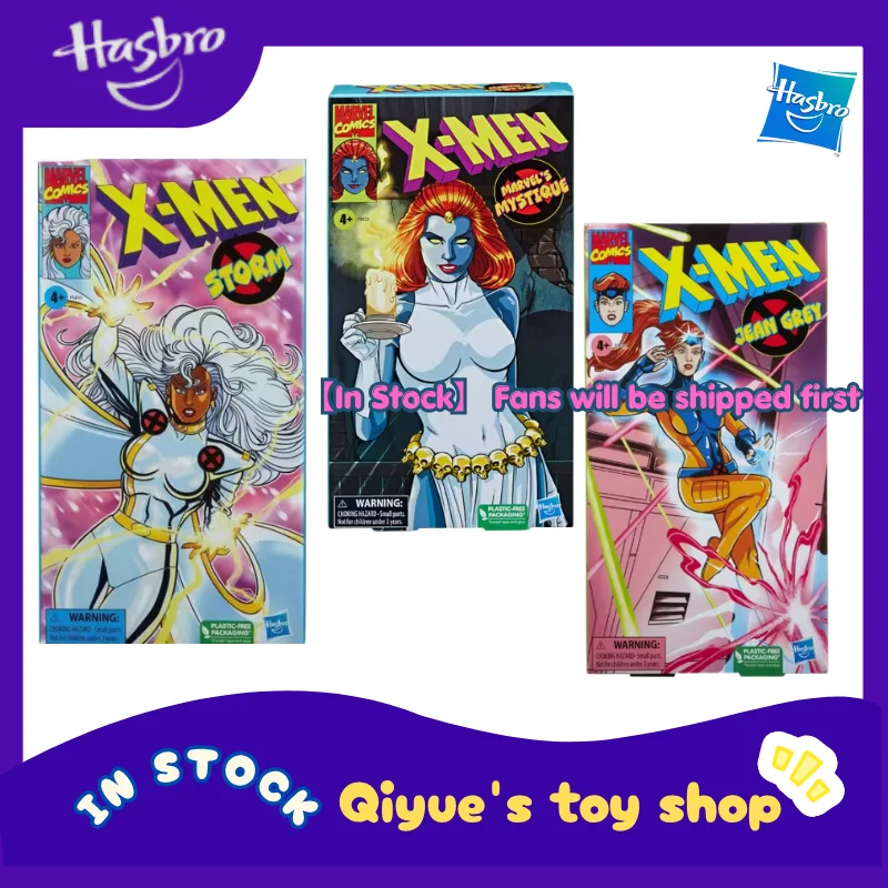 【in-stock】hasbro-marvel-legends-mystique-phoenix-storm-x-men-video-tape-movable-robot-doll-model-toy-collection-gift