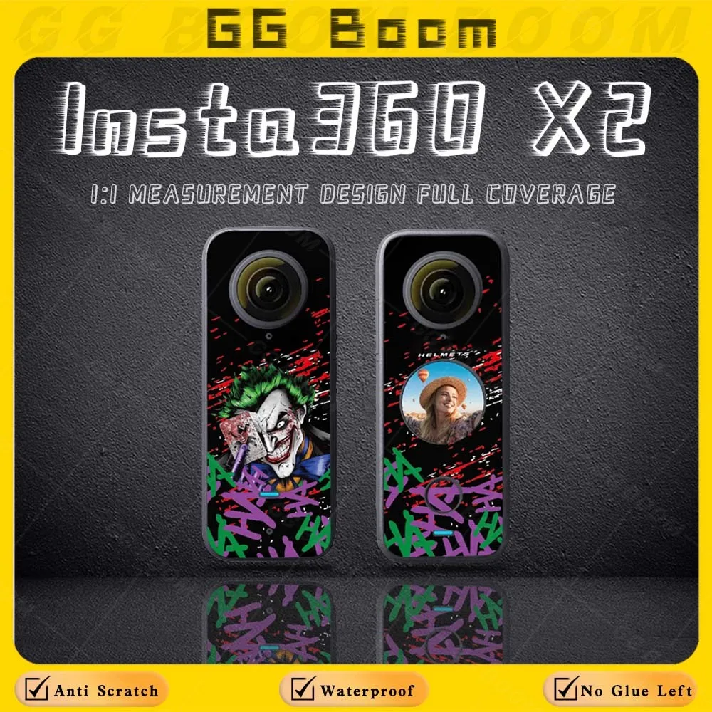

For Insta 360 ONE X2 insta 360 x2 Refit Accessories Sticker Decor Camera Full Body Protective Film Water-proof Creative Decals