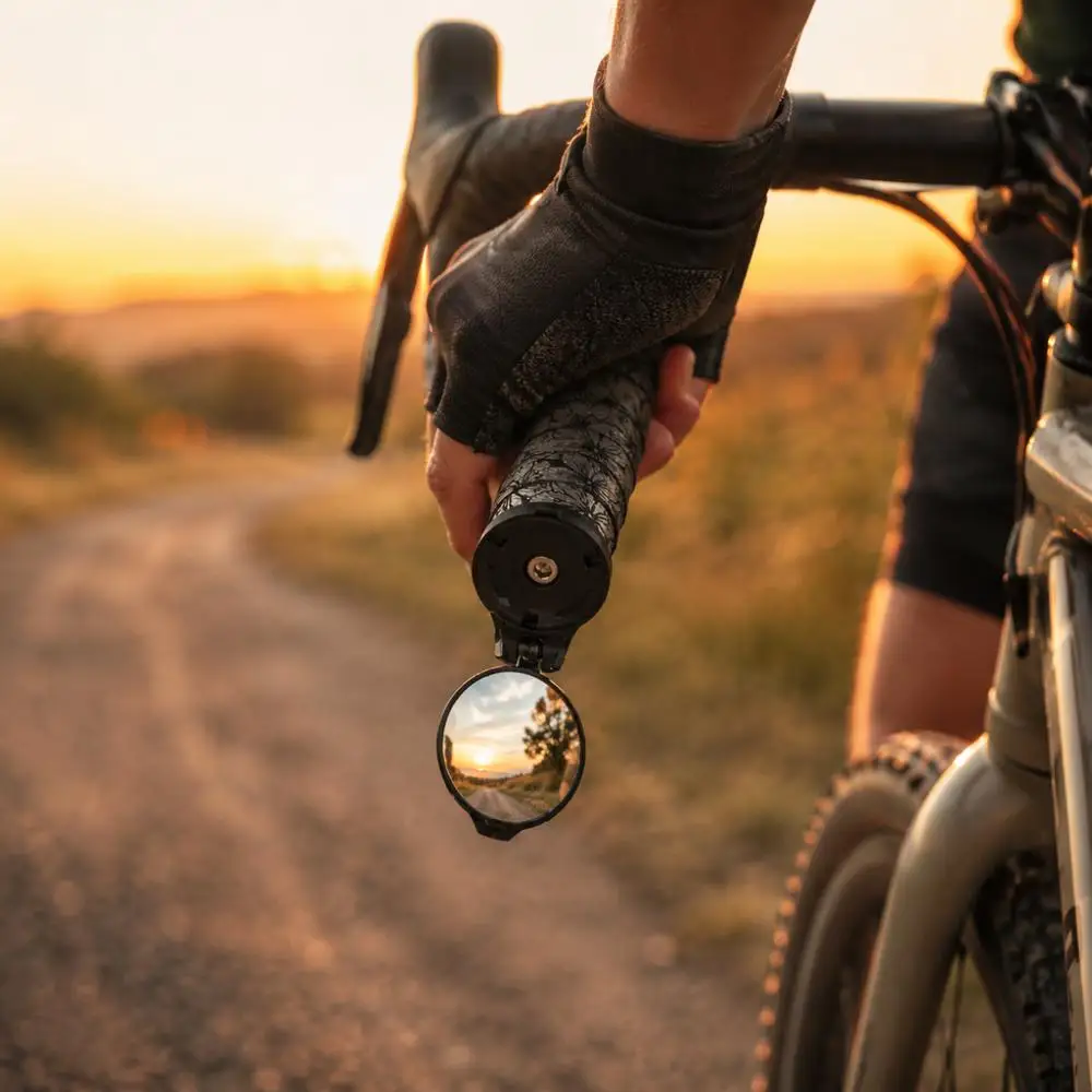 Fahrradlenker Endspiegel Fahrrad Rückspiegel HD Spiegel 360° ° Drehen Sie konvexe MTB Rennrad Lenker Spiegel Fahrradzubehör – Detail 8