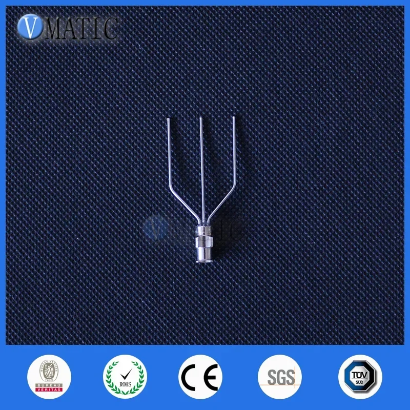 Free Shipping 2Pcs 18G-22G Non-Standard Stainless Steel Three Ends Metal Dispensing Needle With 3 Needles 1/2 Inch