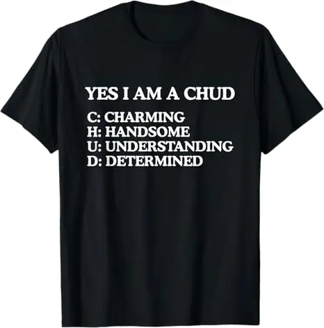 I Love Heart My Chud Lustiges T-Shirt mit Aufdruck Y2k Humor Chud Definition Brainrot Gag Neuheit T-Shirt Geschenk Personalisiert – Detail 4