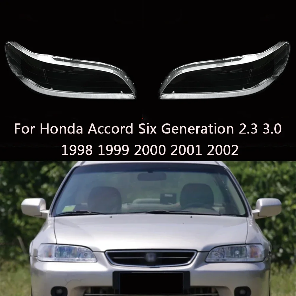 

HTTCY For Honda Accord 6th Gen 2.3 3.0 1998 1999 2000 2001 2002 Car Headlight Cover Lens Shell Lampcover Lampshade Headlamp