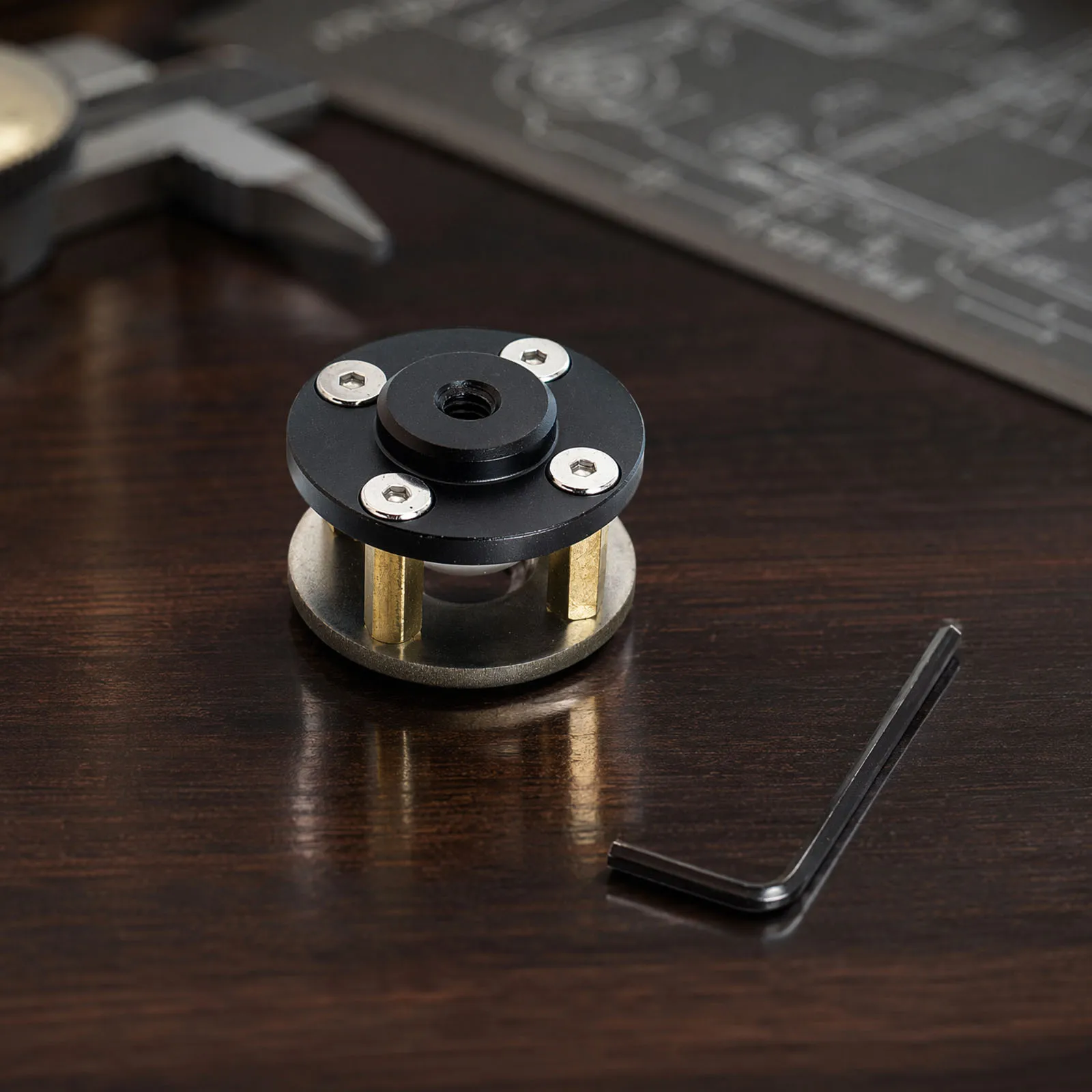 PL-259 Antenna Tripod Mount for Ham Radio Signal Booster 1/4-20 UNC Thread Outdoor Flange Adapter Base