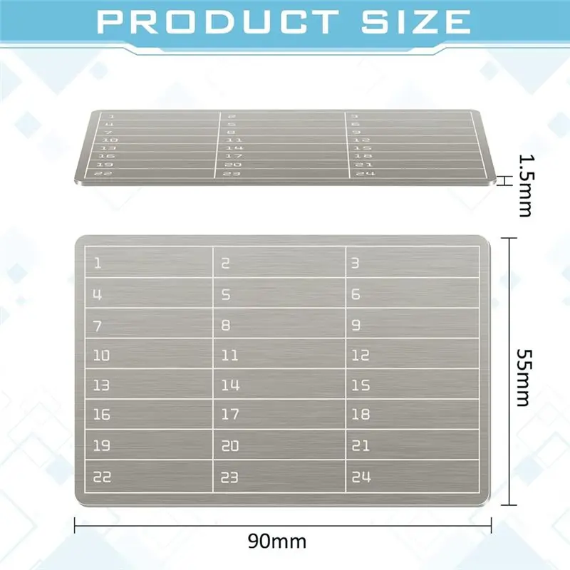 ^Arrival 6Pcs Seed Phrase Storage Cryptocurrency Wallets For Hardware Cold Backups Seed Storage For Bitcoin Hardware Cold Backup view 6