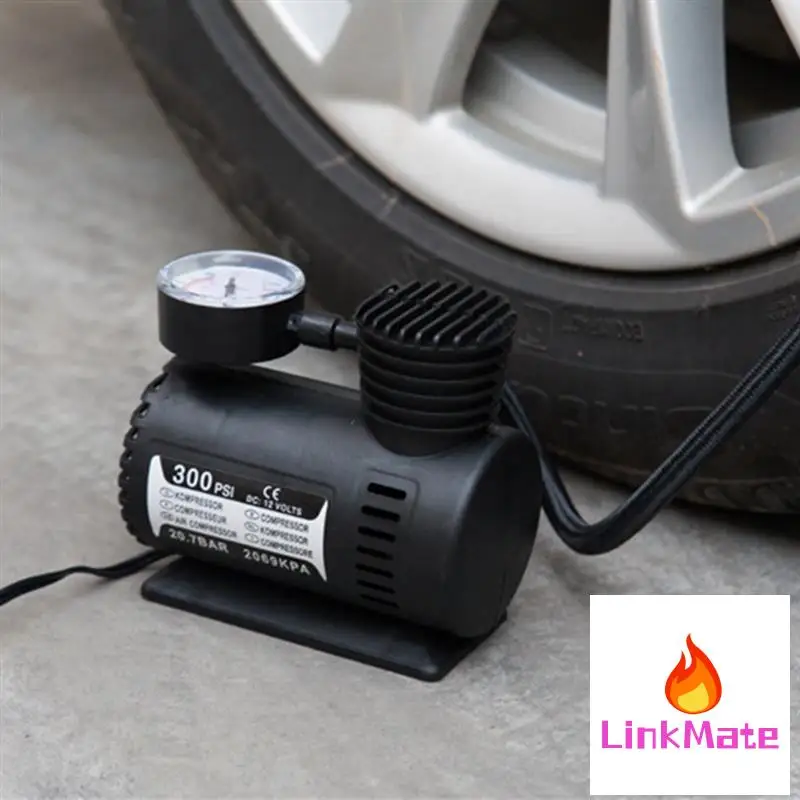 

Воздушный компрессор высокого давления 12 В для автомобилей, велосипедов, мотоциклов, каяков - небольшой насос для накачивания шин с 3 иглами