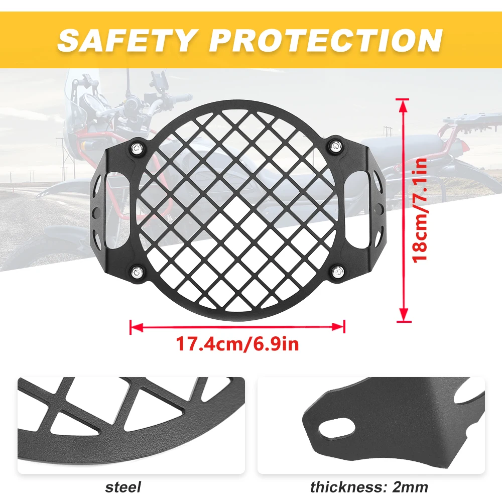 For Royal Enfield Himalayan 2017-2023 scram 411 himalayan 2022-2023 Motorcycle Headlight Guard Protection Cover Protector Grille