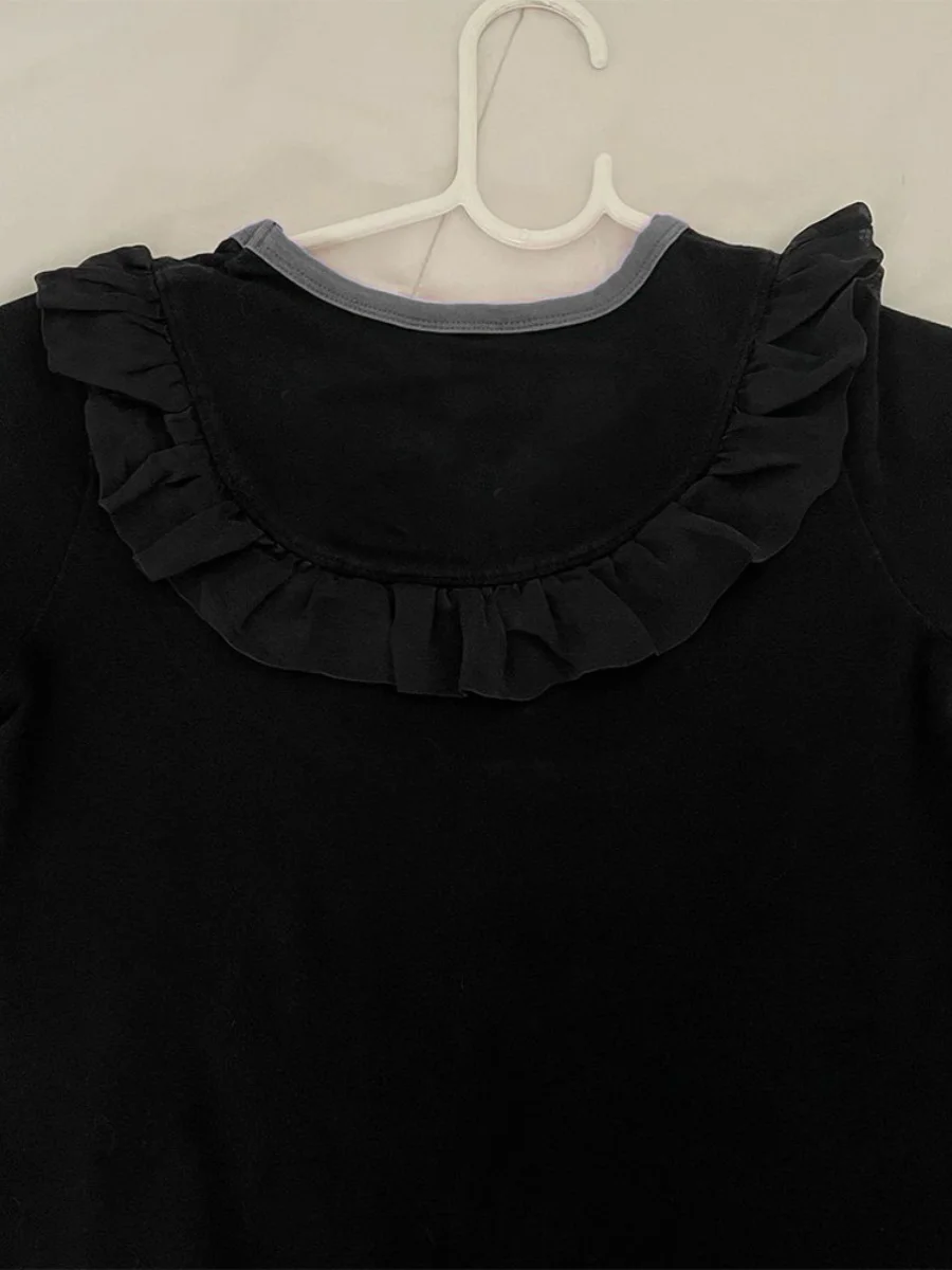 보야 걸 오리지널 블라 러플 티셔츠 여성 여름 하이엔드 디자인 센세이션 패션 에이지 디파잉 탑 트렌드