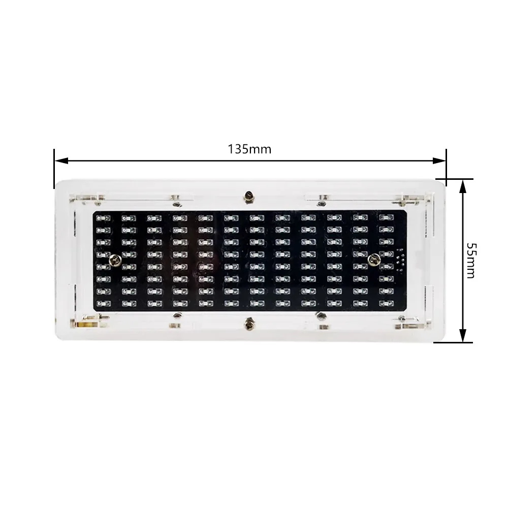 DIY Electronic Kit Music Spectrum 12 Channel Bule Soldering Project Practice Suite Component Welding Project Learning