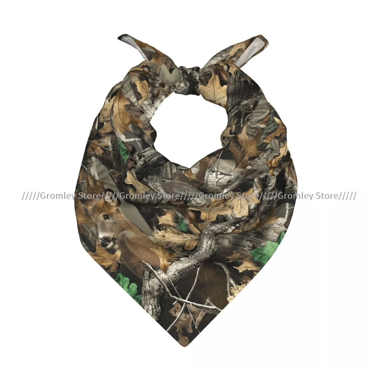 Camouflage Forest Tree Square Bandana Outdoor Sports Headwear Scarf