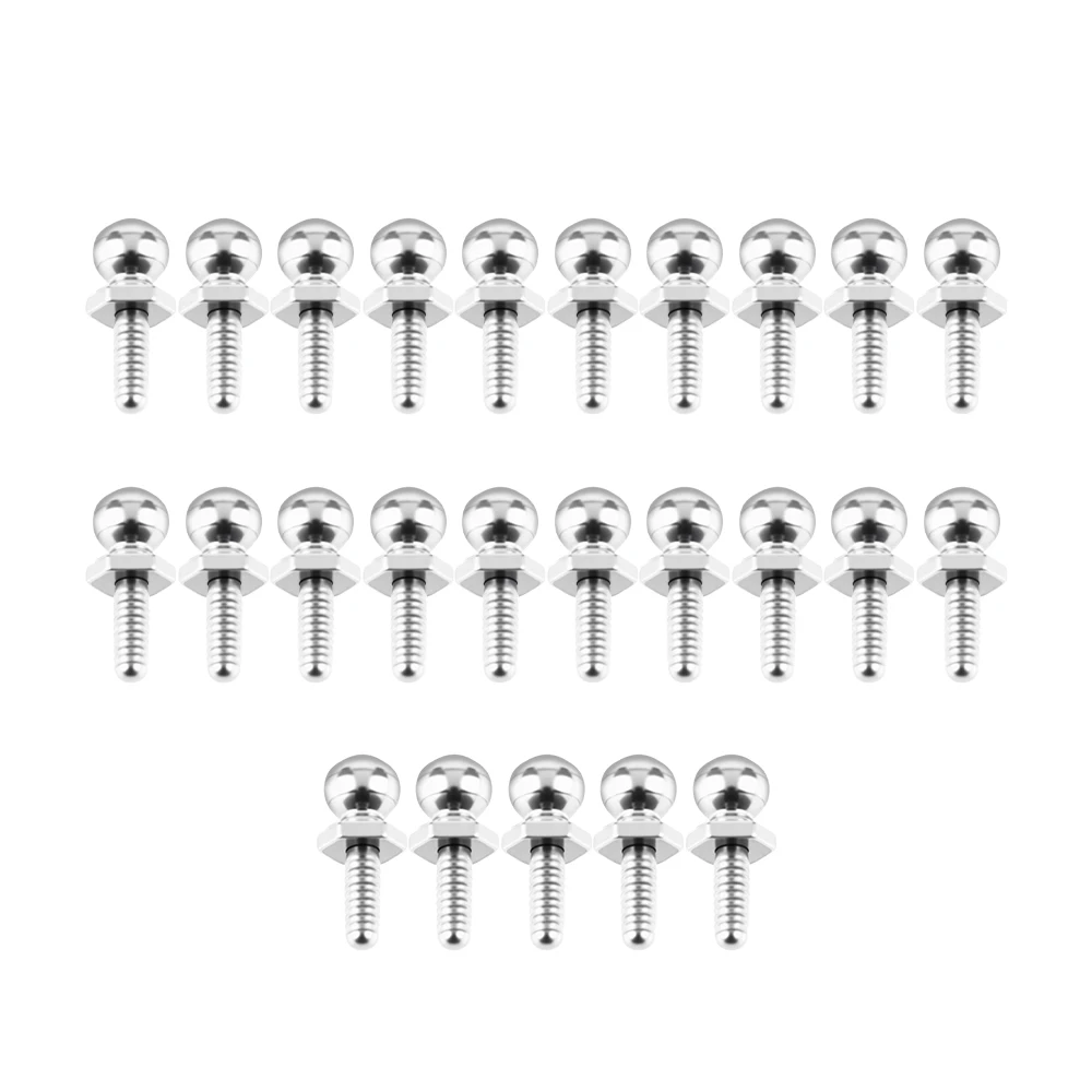 

GLOBACT 25 шт. винт с шаровой головкой, шариковые шпильки из нержавеющей стали для LOSI 1/24 Micro-B 1/28 Micro-T, детали для обновления RC