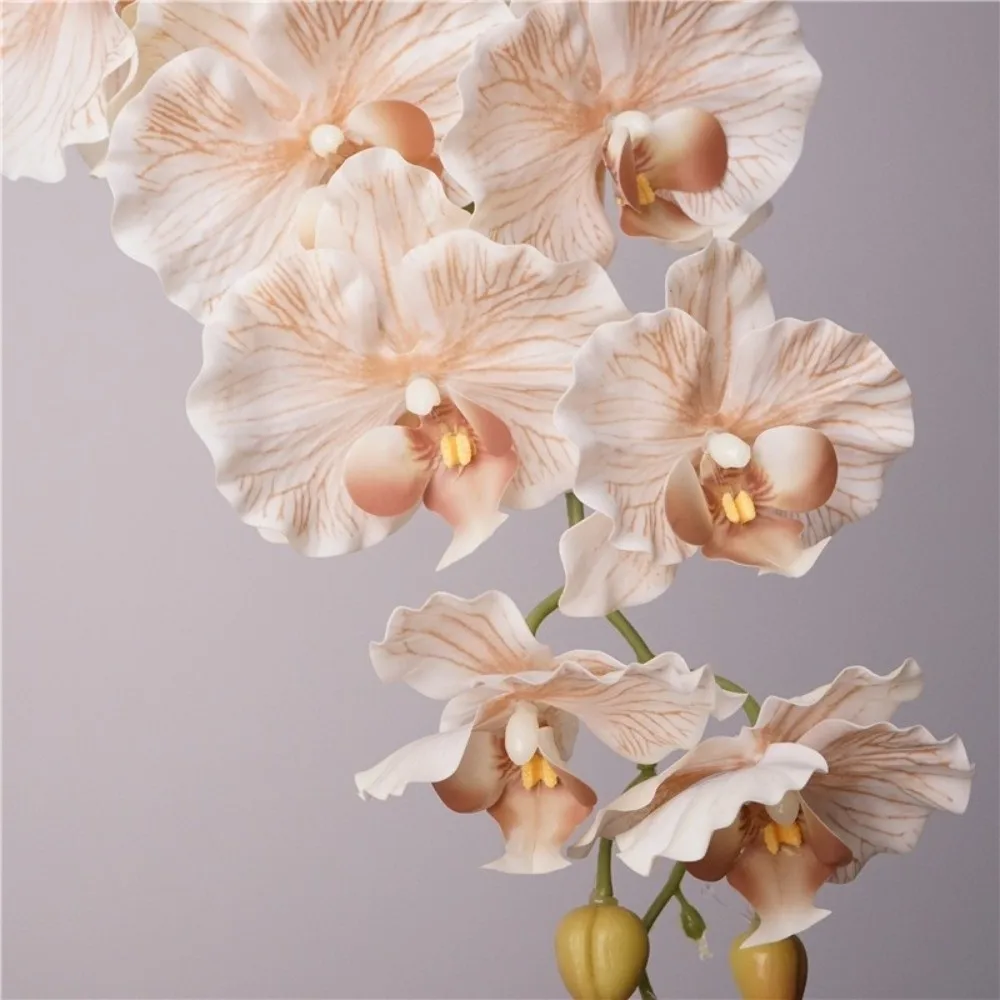 

98cm Artificial Butterfly Orchid Real Touch Lifelike Fake Phalaenopsis Flower 9-Heads Silk Phalaenopsis Orchid