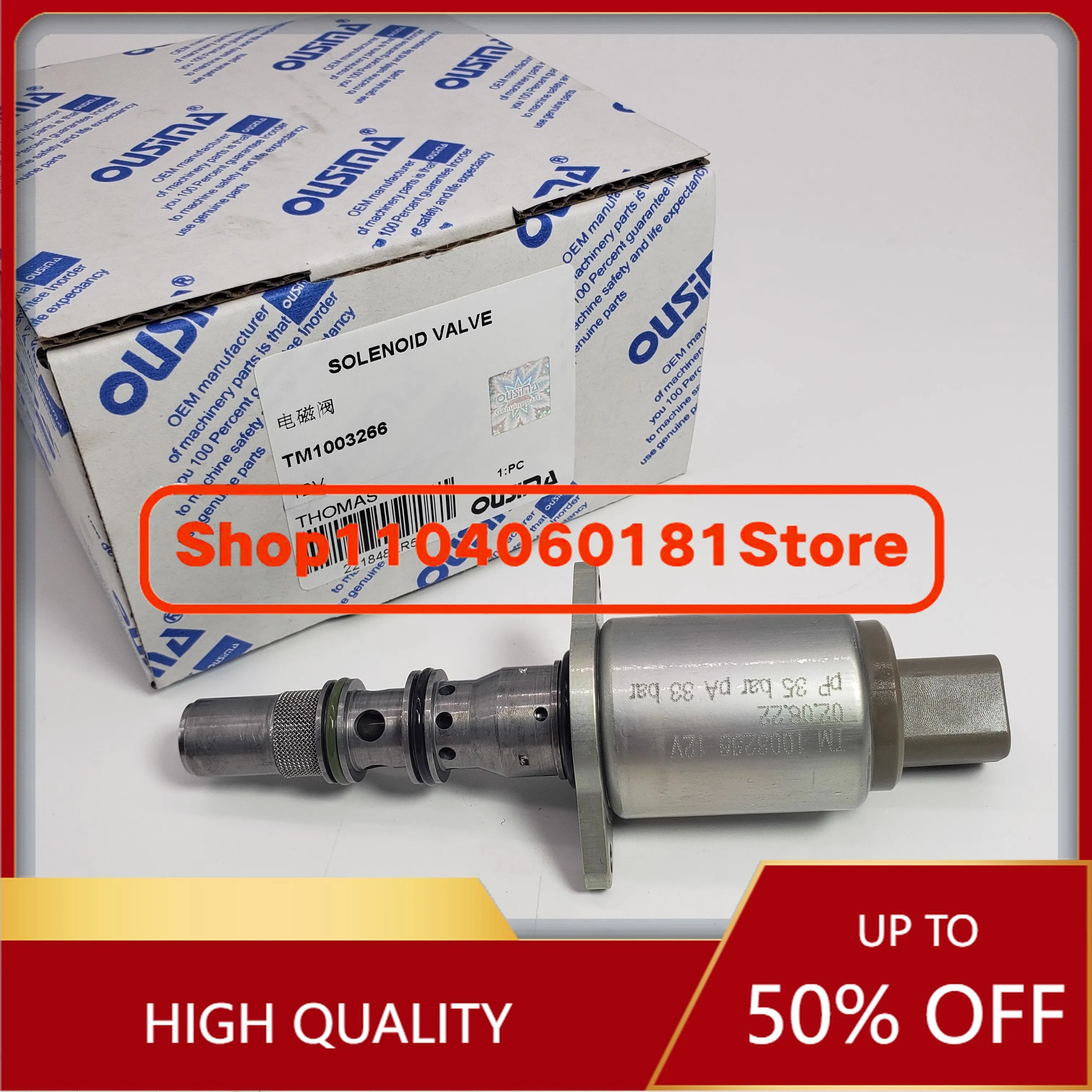 TM1003266 Brand New Proportional Solenoid Valve Compatible with Loader Part Numbers 518-5072 423-6535