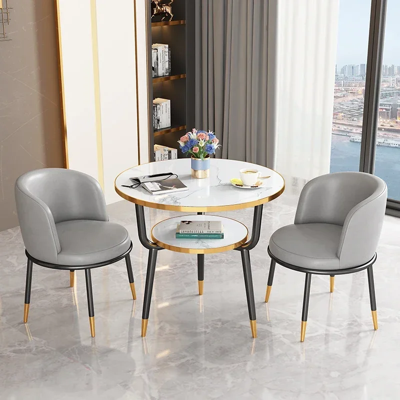 Round Marble Dining Table Nordic Italy Style Space Savers Dining Table Modern Home Mesas De Jantar Garden Furniture Sets