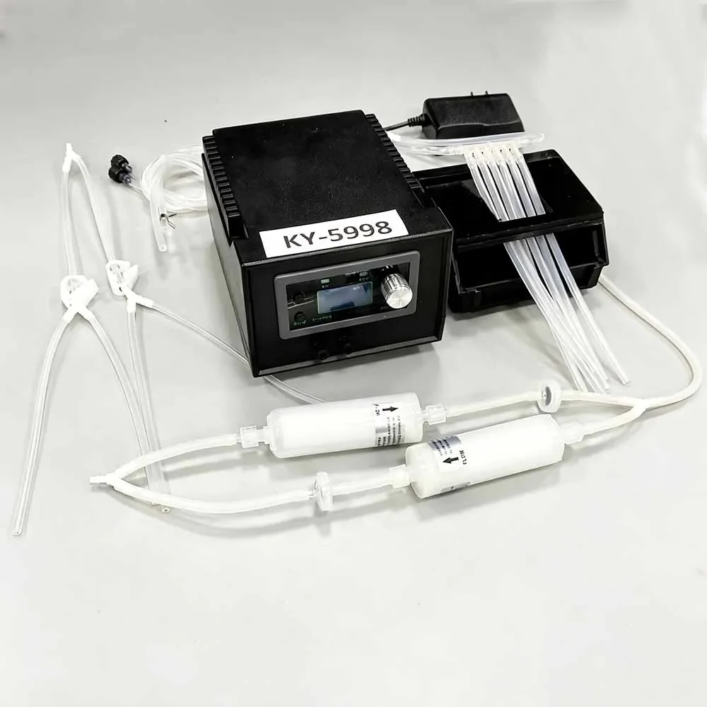 Printhead Washer DTF Ink Unclog Cleaner Reverse Flush Machine for XP600 i3200 4720 DX6 L1800 L805 1390
