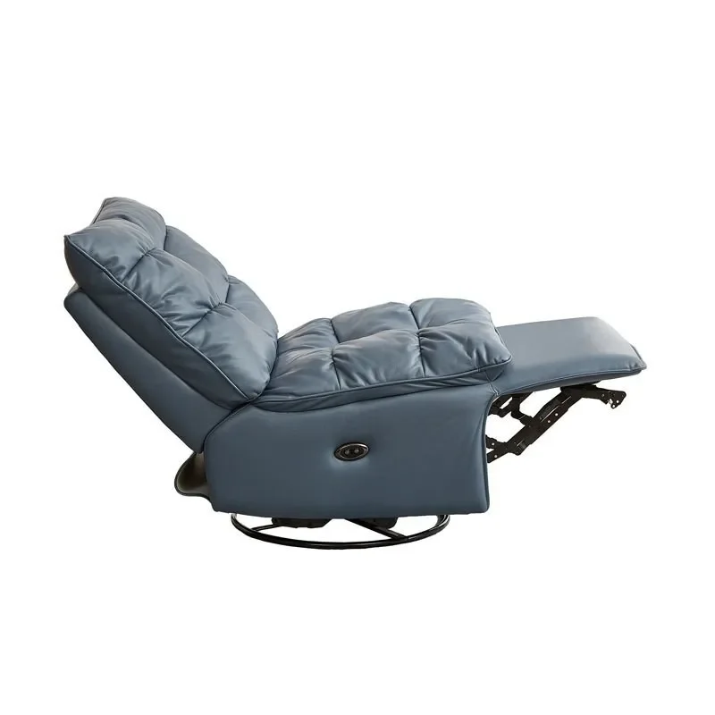 Internet celebrity single multi-function recliner caterpillar sofa electric leather