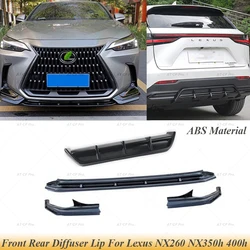 Front Lip Rear Diffuser ABS Material Gloss Black Bumper Splitter Body Kit Car Accessories For Lexus NX260 NX350h 400h 2022 2023