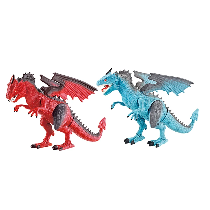 Electric Remote Dinosaur Spray Dragon Roar Walking Control Simulation Animal Model Kids Toys For Christmas Gift