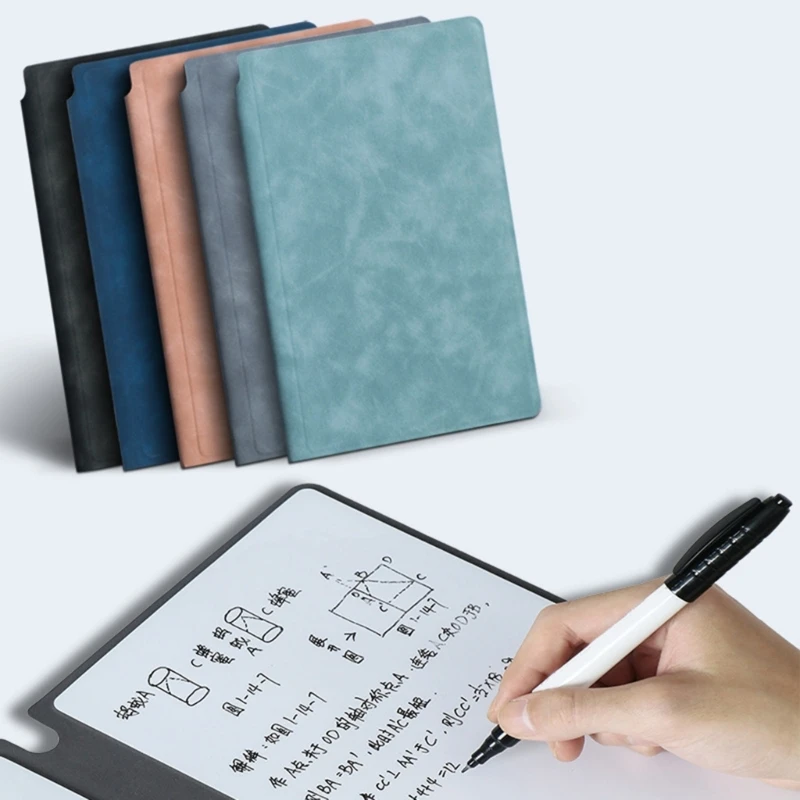 Reusable Erasable Meeting Notebook A5 Size Whiteboard Notebook Dry Erase White Board Notebook for Office School Supplies