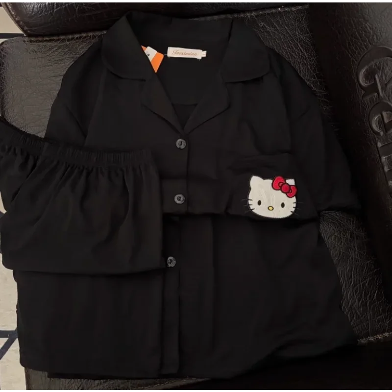 Sanrio New Hellokitty coppia pigiama maschio e femmina carino confortevole traspirante fresco estate coppia pigiama domestico vestito