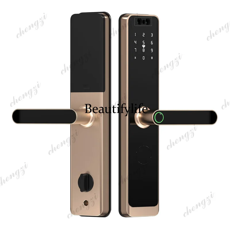 3D facial recognition lock ttlock apartment graffiti APP fingerprint password lock