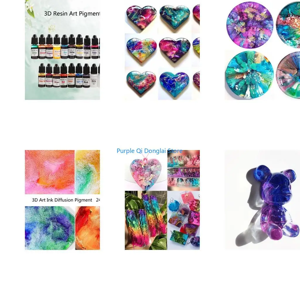 L21E 23 Colors Liquid Colorant Dye Diffusion UV Epoxy Resin Jewelry Making Tools
