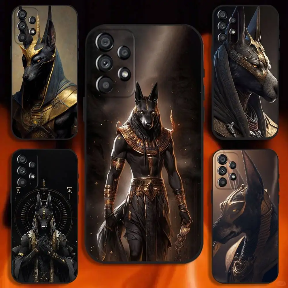 

the god of death Anubis Phone Case For Samsung Galaxy A20,A21s,A22,A31,A32,A52,A53,A72,73,A80 Soft Black Cover