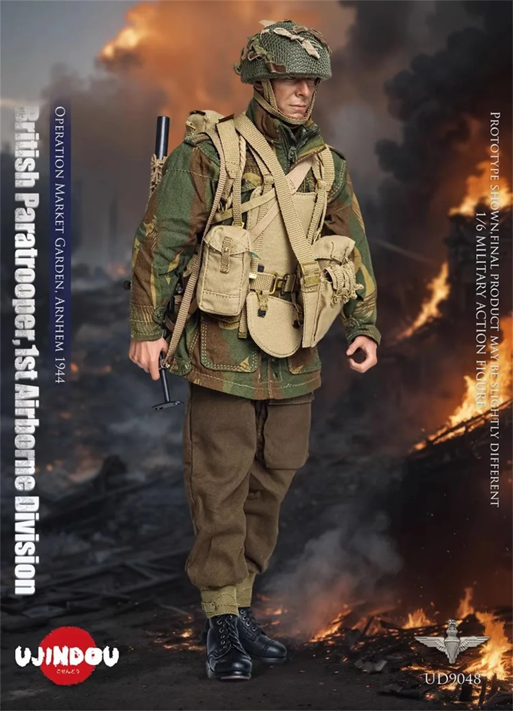 Nowość 1/6 UJINDOU UD9048 Żołnierz Lalka Brytyjska Jednostka Operacyjna Garden 1944 Pełny Zestaw Ruchoma Figurka Akcji Około 12 cali