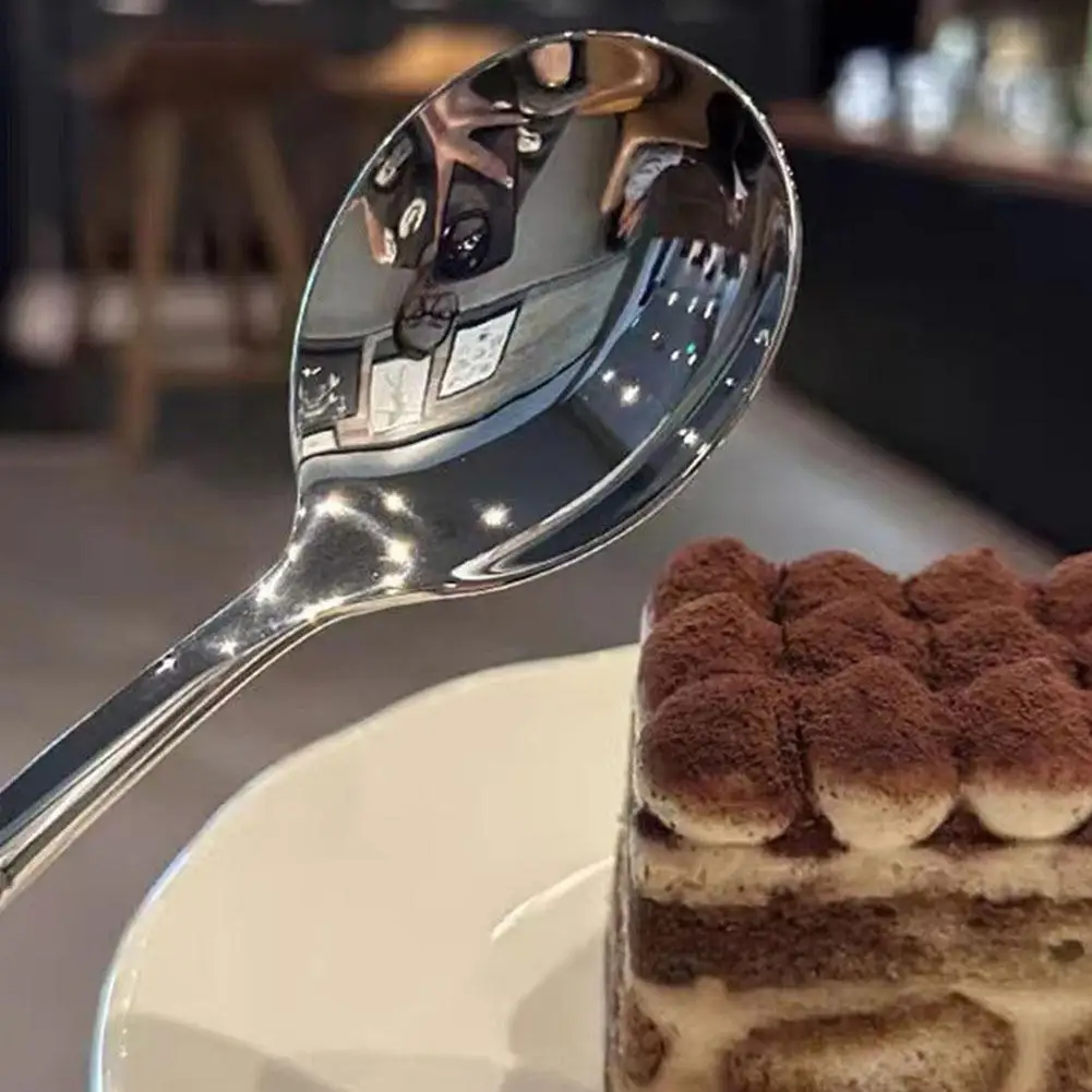 Long Handle Stainless Steel Soup Ladle Tableware for Kitchen Cooking Utensils and Serving Soup Large Capacity Table A3D0