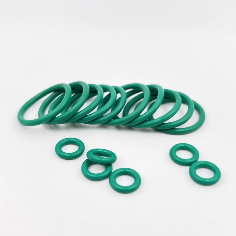 FKM O-Ring CS1 2.0~3.1mm Green FKM Fluorine Rubber O Ring Sealing Gasket Insulation Oil High Temperature Resistance Green Washer