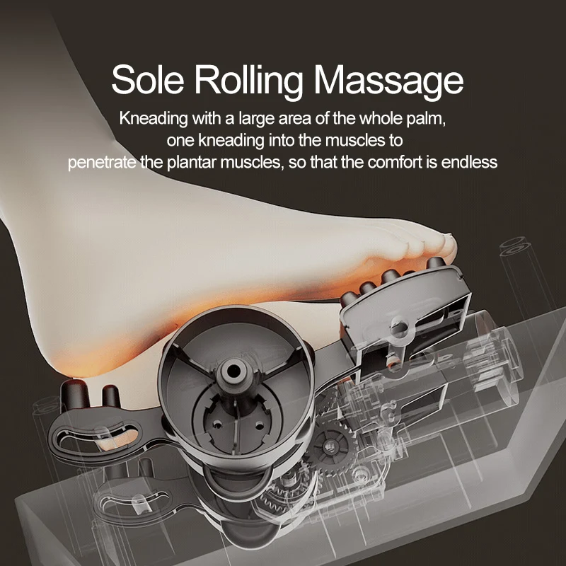 Leg Massager Fully Automatic Kneading Foot Massage Machine Electric Shiatsu Heated Shiatsu Air bag pressure Massage Instrument