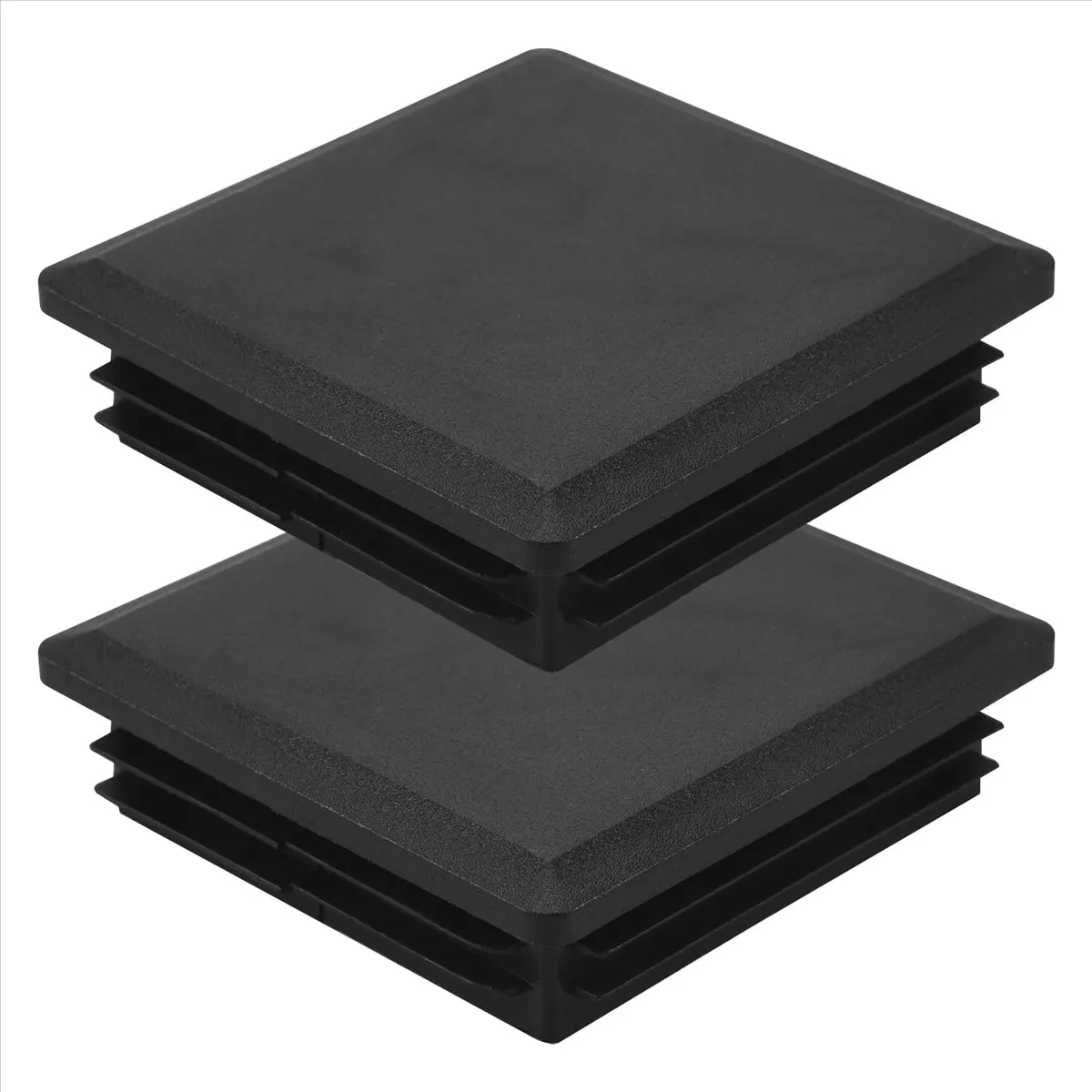 Exquisite- 80mm x 80mm Square Plastic Caps Pipe Tube Inserts End Plug 2 Pieces
