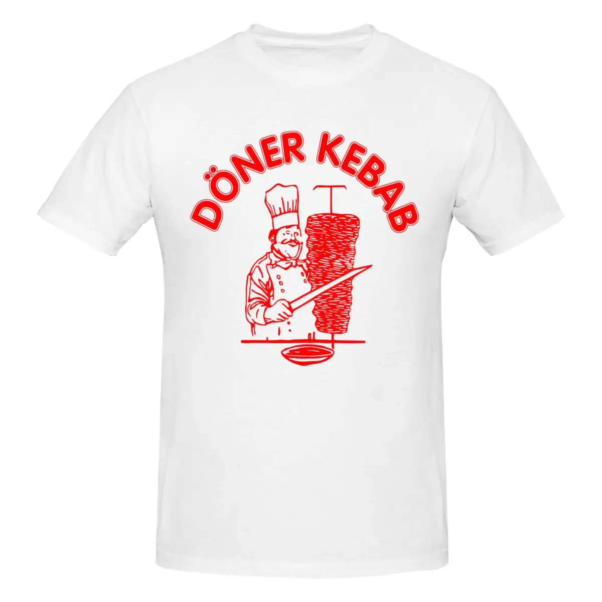 Funny Doner Kebab Awesome T Shirts Graphic Y2K Anime Crewneck Mens Women T-Shirt Tops
