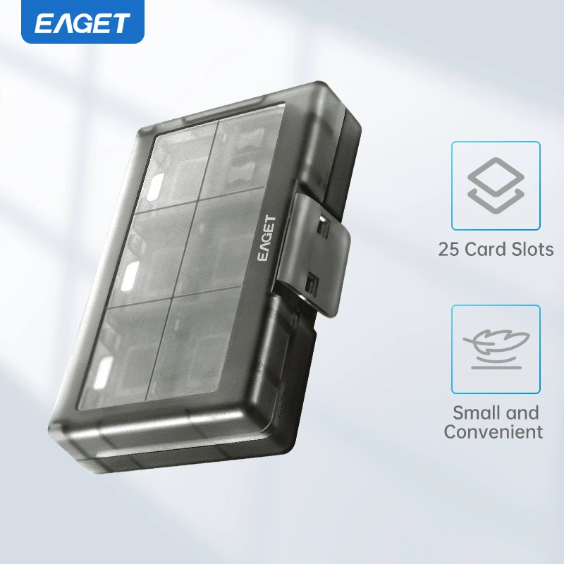 Eaget Memory Card Storage Bag Carrying Case Holder Wallet 24 Slots for CF/SD/Micro SD/SDHC/MS Game Accessories memory card box